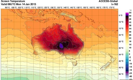 Avustralya'da Artan Sıcaklık