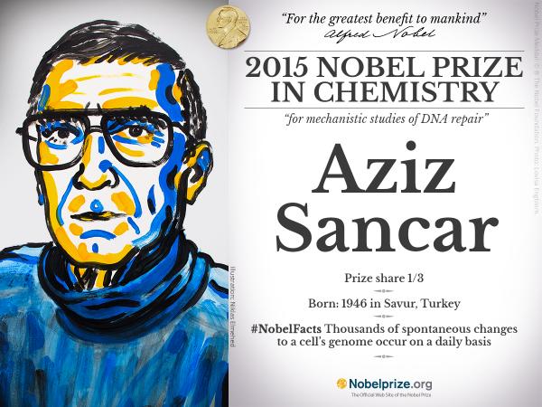 aziz_sancar 2015 kimya nobel ödülü
