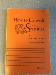 Ofisteki kütüphanemde "İstatistiklerle Nasıl Yalan Söylenir?" başlıklı kitap var. Ve bu çok eski, çok değerli bir kopyedir çünkü gercekten de 1954 yılının (25inci) basımıdır. Tarihi bir kopye yani.. ?
